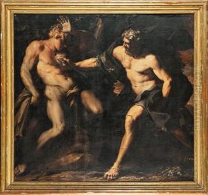 Prometeo Da Vita Col Fuoco Ad Una Statua Di Creta Olio Su Tela Prometeo Da Vita Col Fuoco Ad Una Statua Di Creta Olio Su Tela
