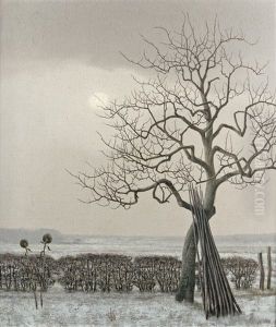 Winter On The Field Edge by Herbert Boettger