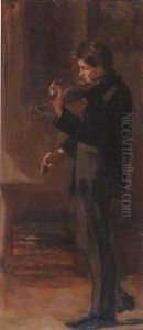 The Violin Player by Nikolaos Alektoridis