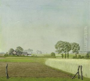 Niederrheinlandschaft (sommer Am Niederrhein) by Herbert Boettger