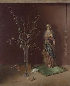 Still Life With Vase And Statuette