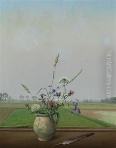 Abendliche Landschaft by Herbert Boettger