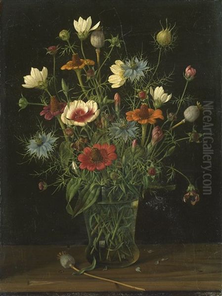 Blumenstilleben Mit Mohnkapseln - view 1
