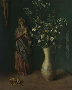 Stilleben Mit Madonna by Herbert Boettger