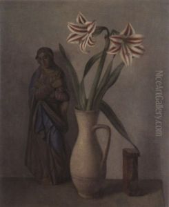 Madonnenfigur Mit Lilien by Herbert Boettger