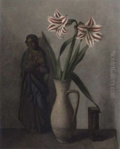 Madonnenfigur Mit Lilie by Herbert Boettger
