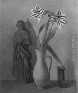 Stilleben Mit Madonnen-figur by Herbert Boettger