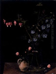 Blumenstilleben Auf Einem Tisch by Herbert Boettger