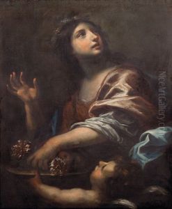 Santa Dorotea Con Angelo by Francesco Botti