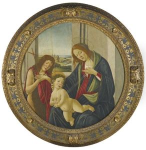Madonna And Child With The Young St John by Sandro Botticelli