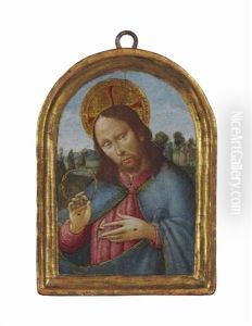 Christ The Redeemer Holding The Crown Of Thorns by Sandro Botticelli