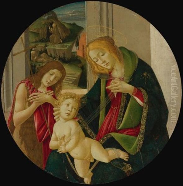 Madonna And Child With The Young Baptist, Saint Francis Receiving The Stigmata In The Distance (collab. W/studio) - view 1