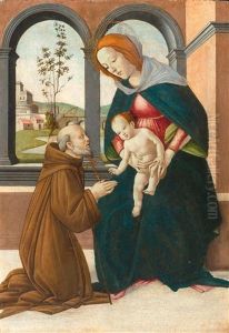 Maria Mit Kind Und Dem Heiligen Giovanni Gualberto