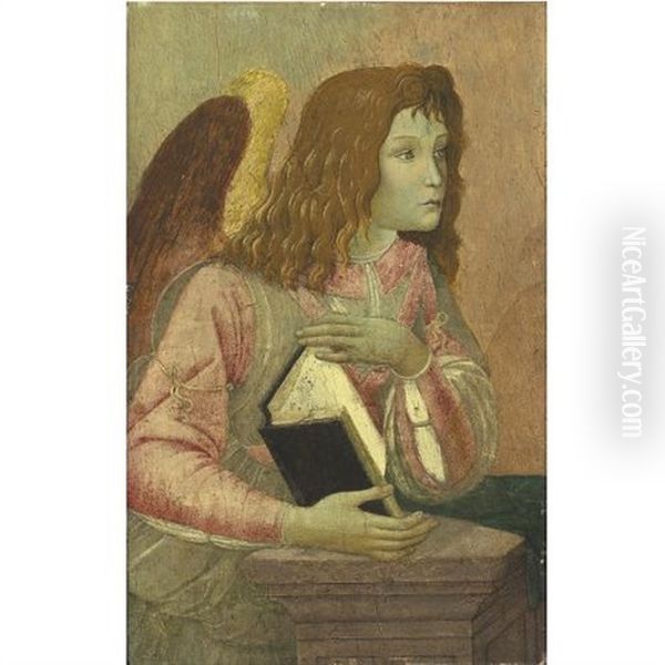 Angel Holding An Open Codex - view 1
