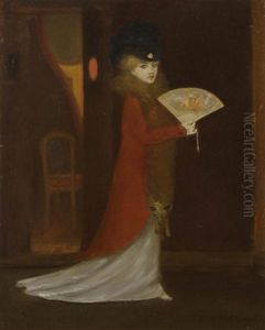 Femme Au Renard Et A L'eventail Femme Au Renard Et A L'eventail