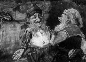 Zwerge Im Walde, In Unterhaltung Vertieft by Oskar Boettjer