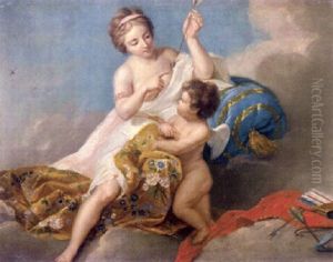 Venus Erklart Amor Den Liebespfeil by Wilhelm Boettner