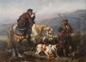 Sportsmen By A River by John William Bottomley