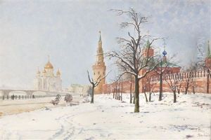 Moscou Sous La Neige by Paul Louis Bouchard