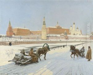 Vue Principale Du Kremlin, Moscou