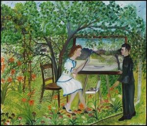 Scene Dans Le Jardin by Simone Mary Bouchard