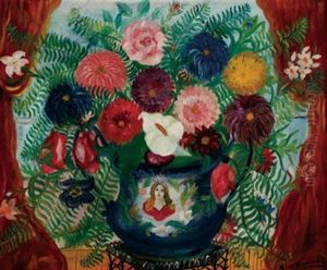 Still Life With Portrait by Simone Mary Bouchard
