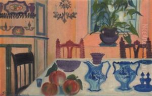 Still Life On Table by Simone Mary Bouchard