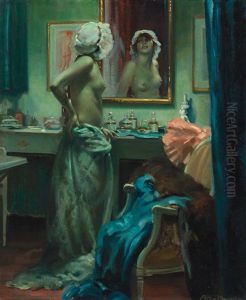 In The Boudoir by Arnulf De Bouche