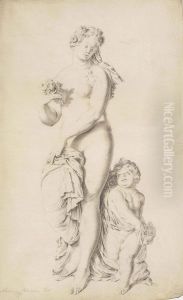 Venus And Cupid by Abraham Alensoon