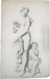 Venus And Cupid by Abraham Alensoon