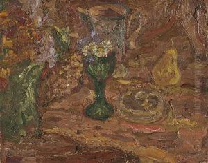 Nature Morte Aux Fleurs Et Fruits by Georges Bouche
