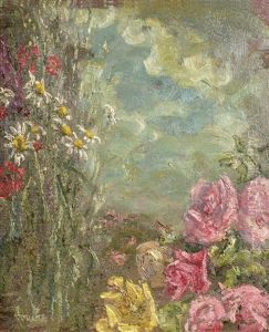 Roses Et Fleurs Des Champs by Georges Bouche