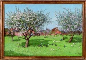 Le Verger Du Village by Alfred Boucher