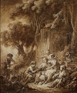 Portrait Cubiste De Femme by Francois Boucher