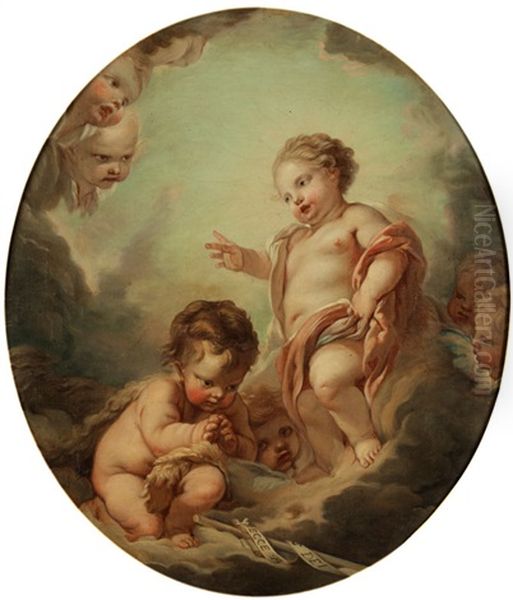 Das Jesuskind Segnet Den Kleinen Johannes Den Taufer - view 1