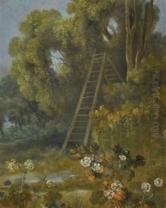 Flowers In A Garden by Francois Boucher