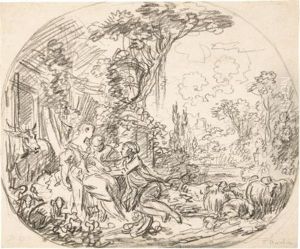 The Charms Of Country Life by Francois Boucher
