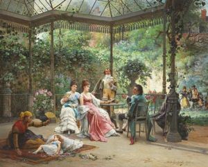 Afternoon Idyll by Adrien de Boucherville