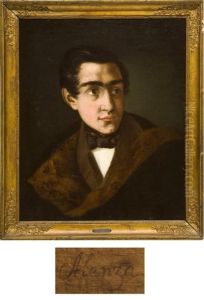Retrato Caballero by Leonardo Alenza Y Nieto