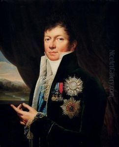 Portrait De Son Excellence Le Comte D'arjuzon, Pair De France, Grand Chambellan De Hollande (1761-1851) by Louis-Andre-Gabriel Bouchet