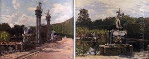 Florence: L'isolotto, Les Jardins Boboli by Joseph Felix Bouchor