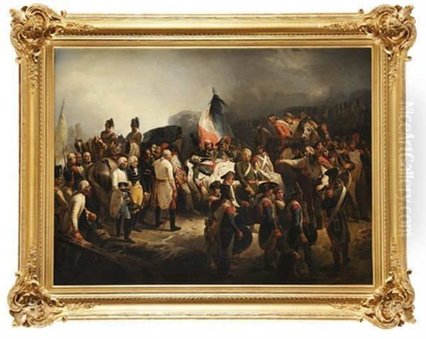 Le General Autrichien Kray Rend Hommage Au General Marceau Le 21 Septembre 1796 - view 1