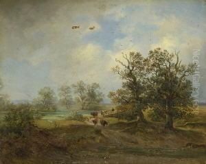 Auenlandschaft. by Rudolf Alers