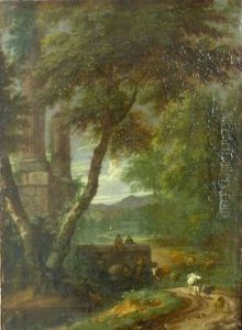 Paysage Aux Ruines Animees