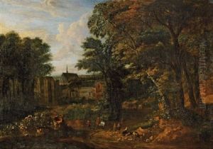 Paysage Avec L'abbaye De La Cambre