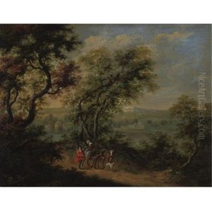 Landscape With Figures by Adriaen Frans Boudewyns the Elder