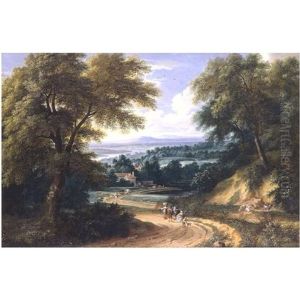 Landscape With Travellers On A Path