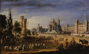 Vue D'une Ville Imaginaire (paris?)