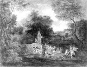 Sacrificial Ceremony In A Forest In The Honour Of An Antique Goddess by Adriaen Frans Boudewyns the Elder