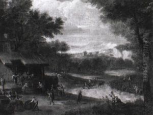 Les Vendanges by Adriaen Frans Boudewyns the Elder